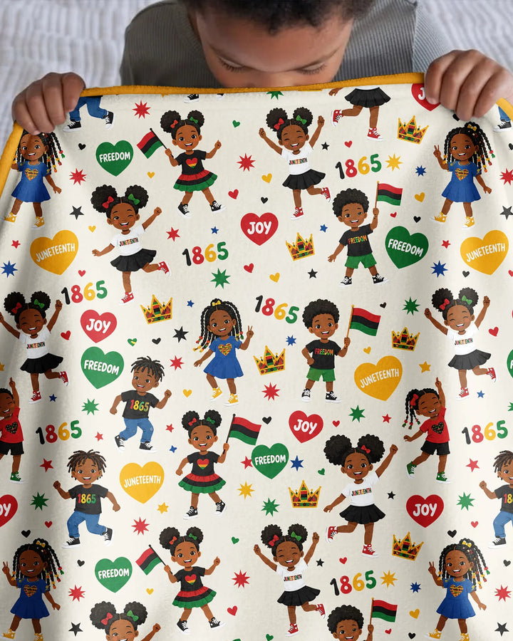 Celebrate Juneteenth Freedom Bamboo Blanket