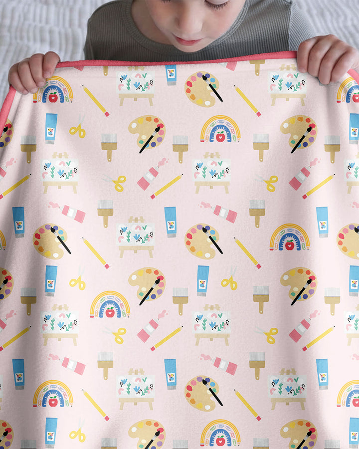 Custom Name When I Wake Up I Will Be Starting School Bamboo Blanket