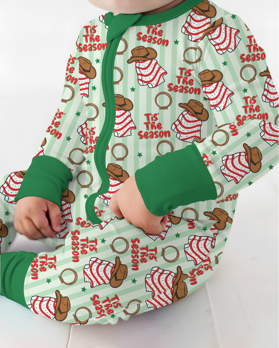 Western Christmas Tis the Season Bamboo Convertible Zippy