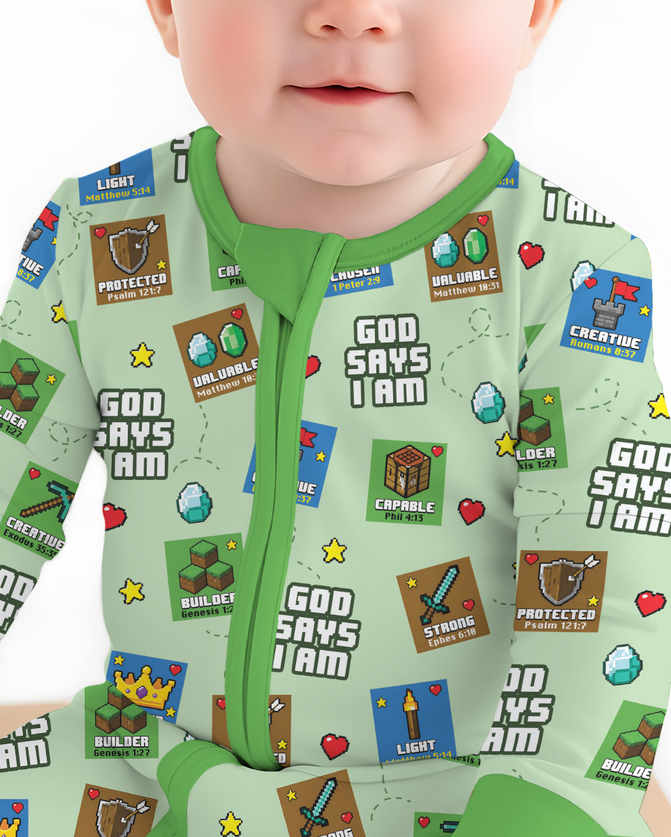 God Says I Am Gamer Bamboo Convertible Zippy