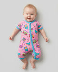 80s Retro Neon Bamboo Shorty Zippy