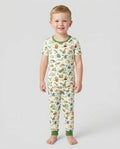 Adventure Alphabet ABCs Summer Camp Bamboo Two Piece Short Sleeve Pajama Set