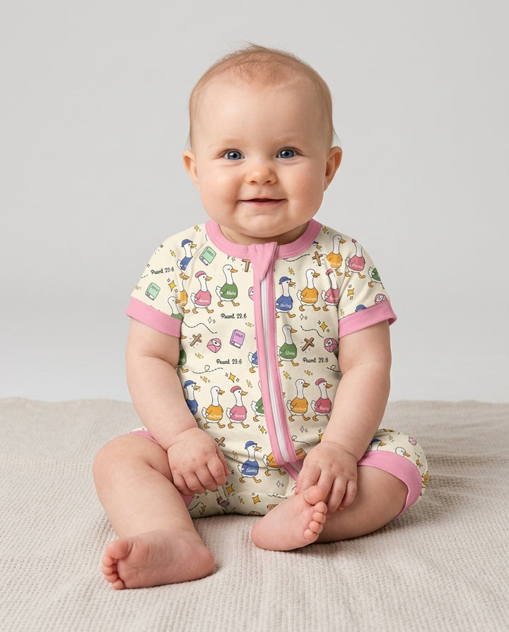 Psalm 23:6 Matching Family Bamboo Shorty Zippy