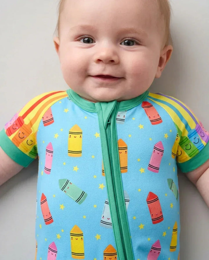 Happy Crayon Friends Bamboo Shorty Zippy