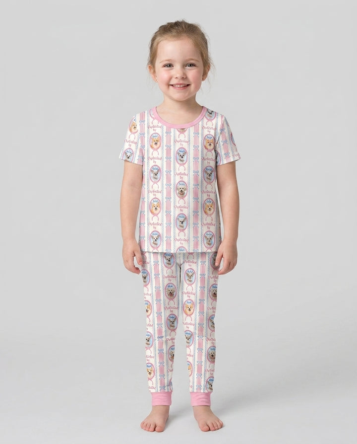 CUSTOM Template Bamboo Two Piece Short Sleeve Pyjamas Set