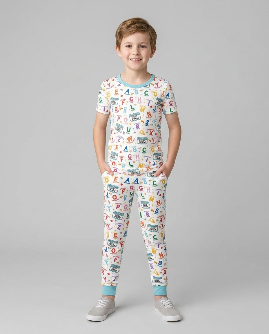 I'm A Child Of God ABCs Bamboo Two Piece Short Sleeve Pajama Set