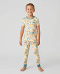 Beachy Boho Bamboo Two Piece Short Sleeve Pajama Set