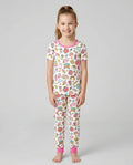 Preppy Back to School Bamboo Two Piece Short Sleeve Pajama Set