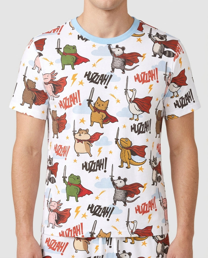 Huzzah! Huzzah! Bamboo Two Piece Short Sleeve Pajama Set