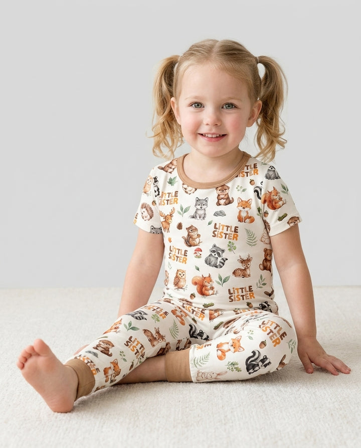 CUSTOM Template Bamboo Two Piece Short Sleeve Pyjamas Set