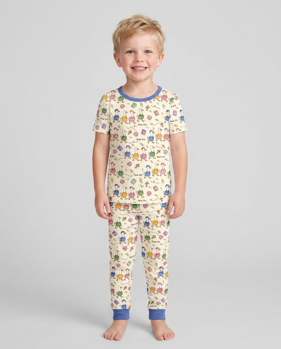 Psalm 23:6 Matching Family Bamboo Two Piece Short Sleeve Pajama Set