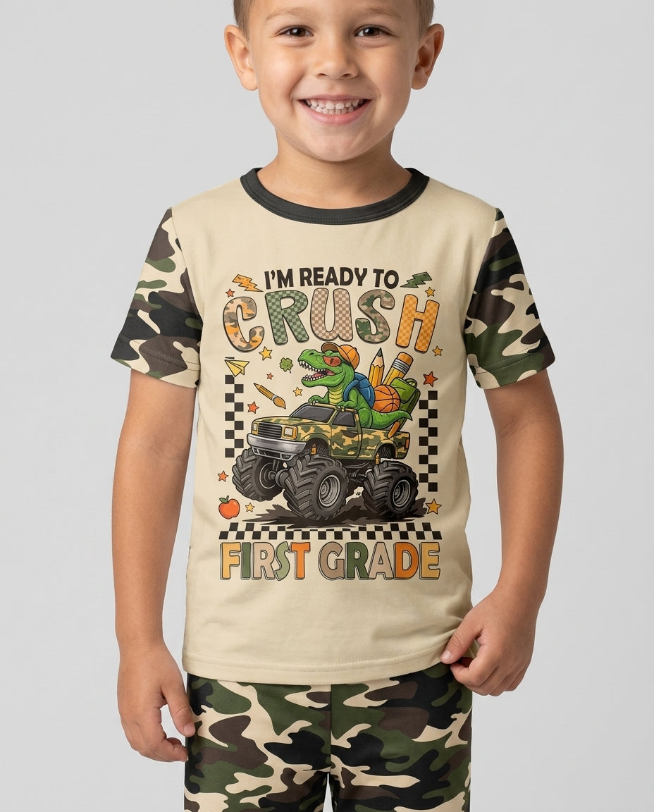 CUSTOM Template Bamboo Two Piece Short Sleeve Pyjamas Set
