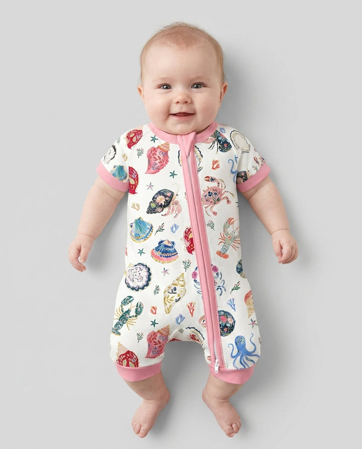 Preppy Coastal Bamboo Shorty Zippy
