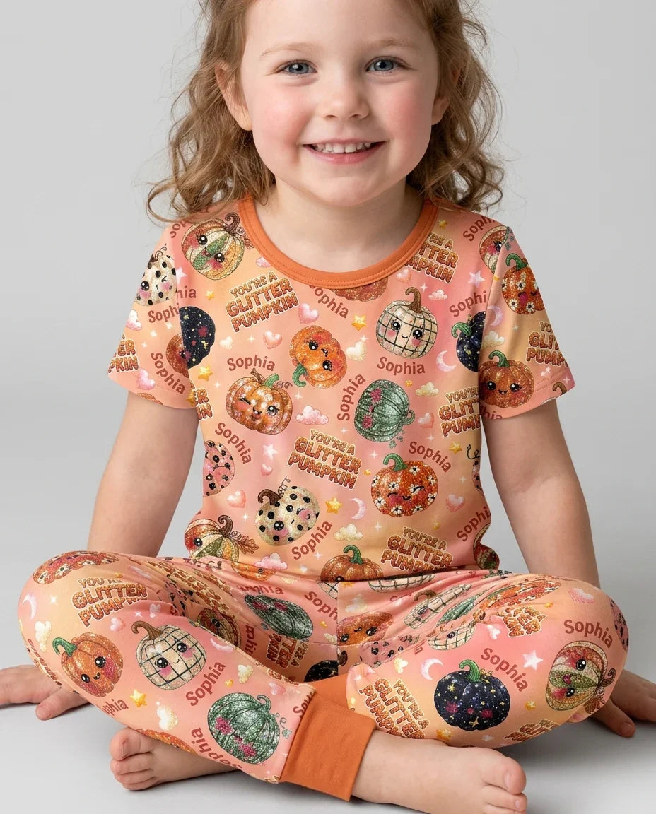 CUSTOM Template Bamboo Two Piece Short Sleeve Pyjamas Set