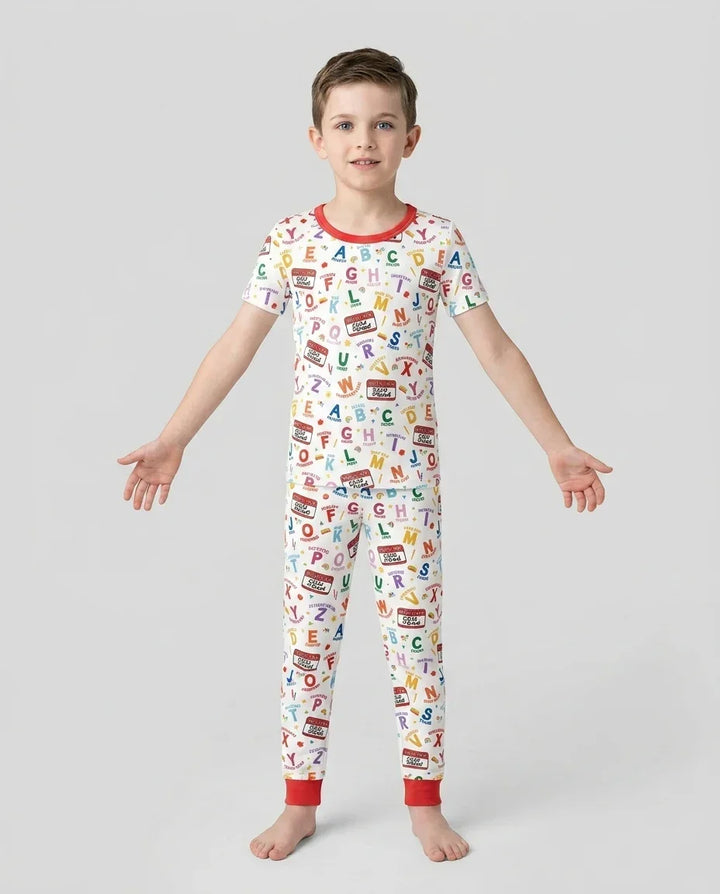 I'm A Child Of God ABCs Bamboo Two Piece Short Sleeve Pajama Set