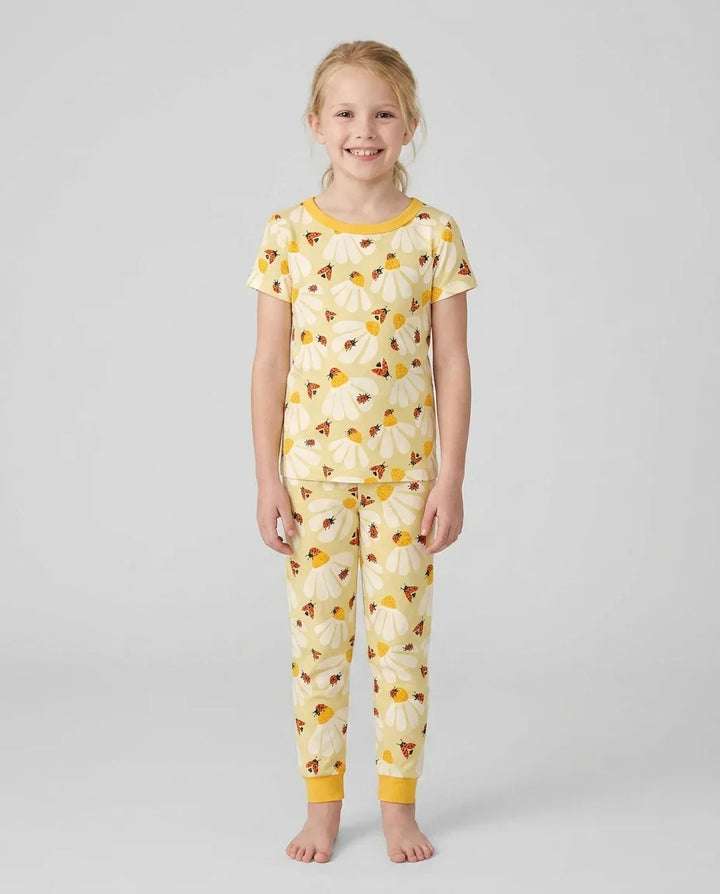 Lucky Little Bug Bamboo Two Piece Short Sleeve Pajama Set