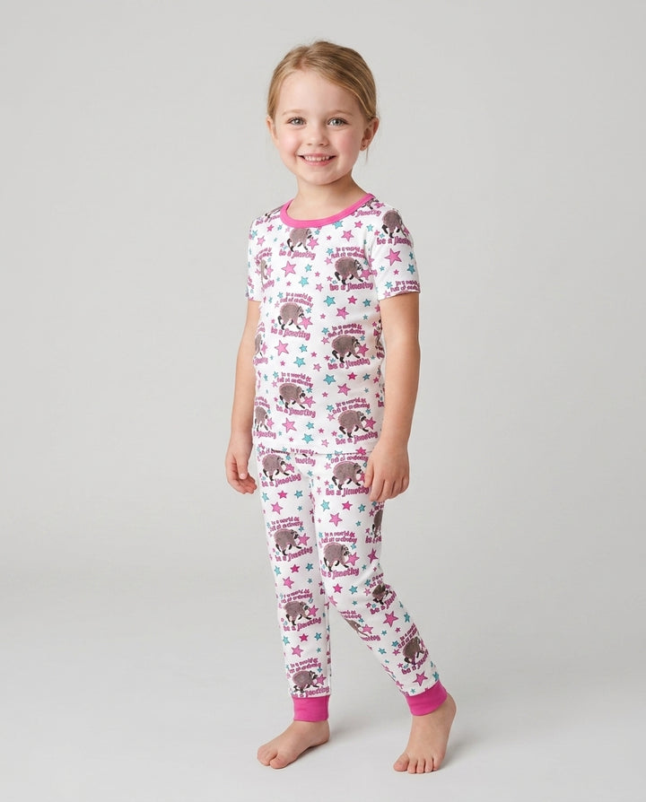 In A World Full Of Ordinary Be A Jimothy Bamboo Two Piece Short Sleeve Pajama Set