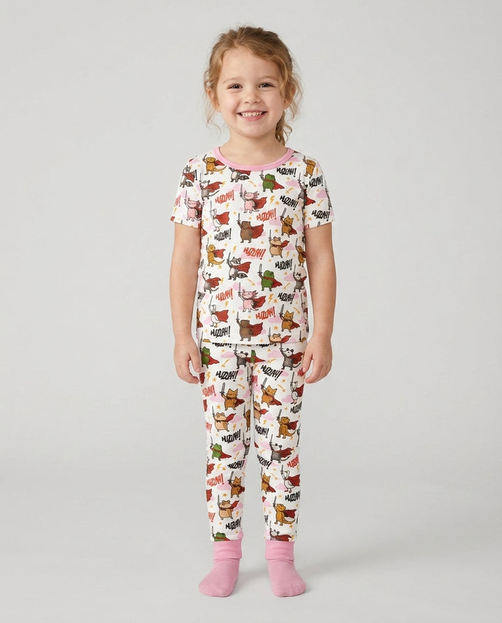 Huzzah! Huzzah! Bamboo Two Piece Short Sleeve Pajama Set