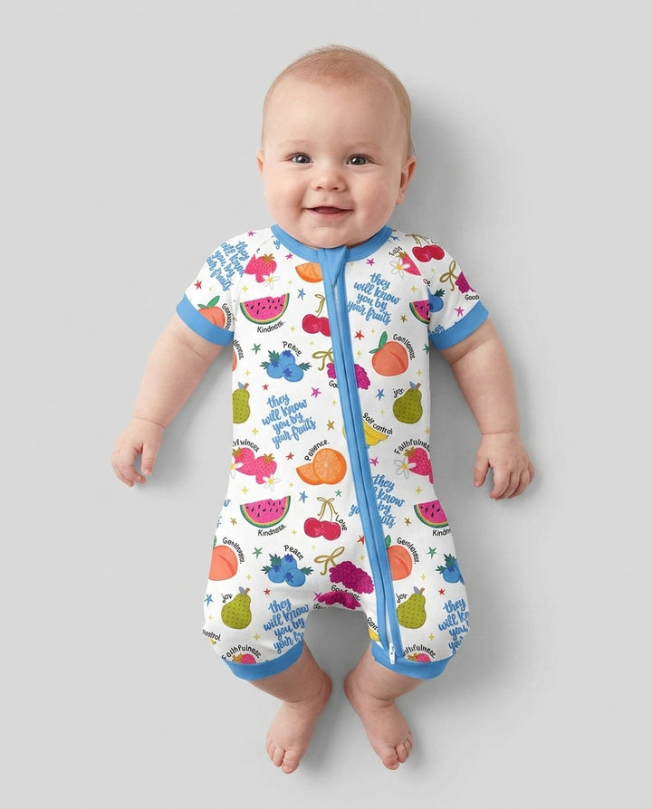 They Will Know You By Your Fruits Bamboo Shorty Zippy