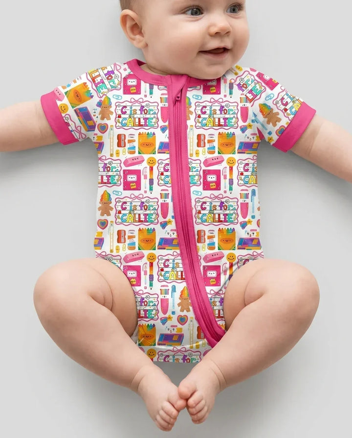 Custom Name Classroom Cuties Bamboo Shorty Zippy