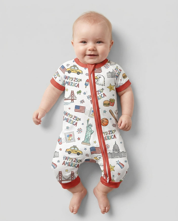 America 250 Celebration Bamboo Shorty Zippy