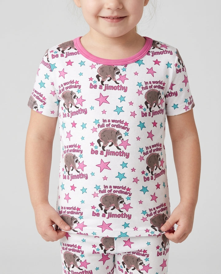 In A World Full Of Ordinary Be A Jimothy Bamboo Two Piece Short Sleeve Pajama Set