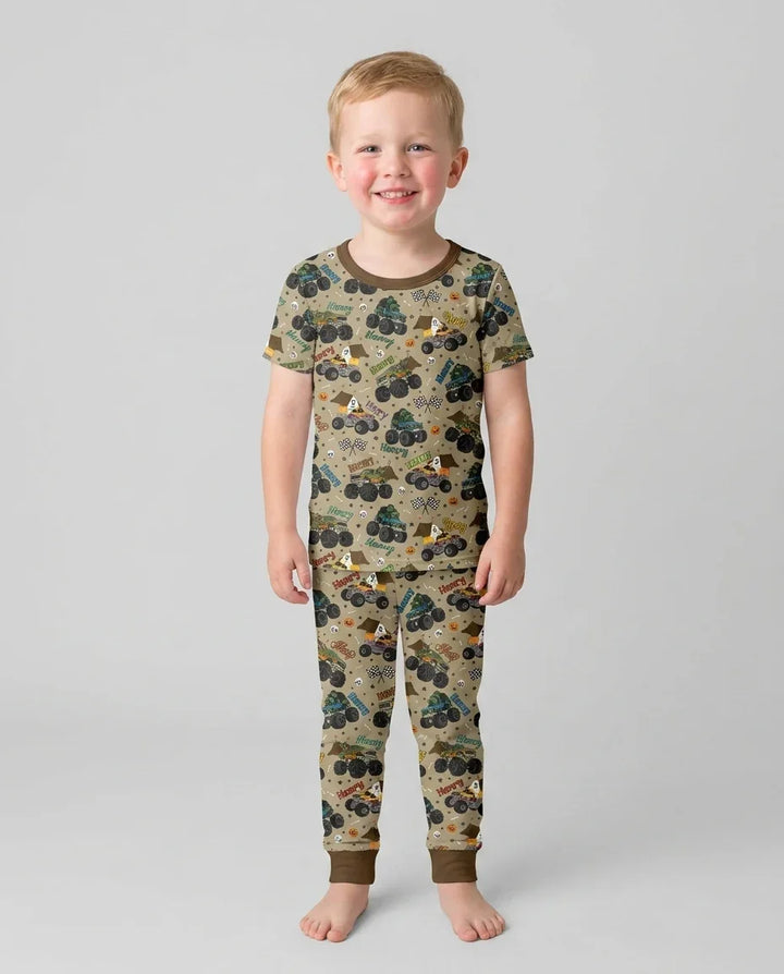 CUSTOM Template Bamboo Two Piece Short Sleeve Pyjamas Set
