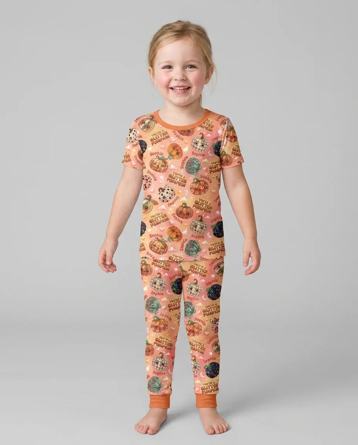 CUSTOM Template Bamboo Two Piece Short Sleeve Pyjamas Set