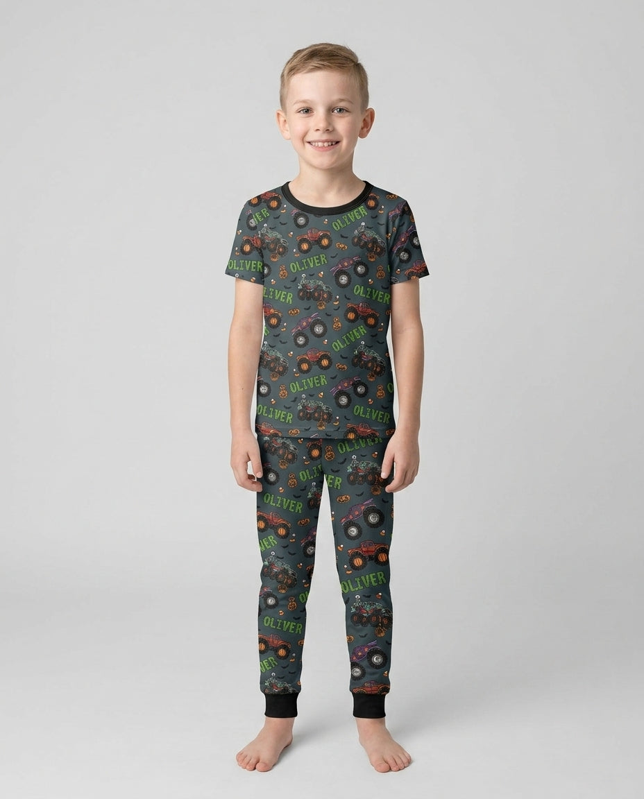 CUSTOM Template Bamboo Two Piece Short Sleeve Pyjamas Set