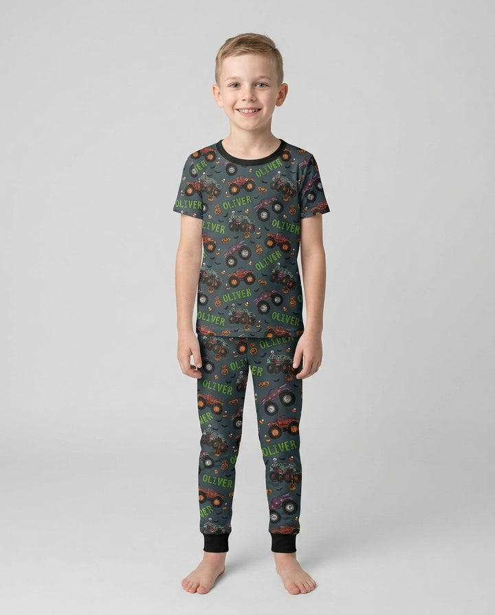 CUSTOM Template Bamboo Two Piece Short Sleeve Pyjamas Set