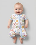 Fabric Alphabet Letters Bamboo Shorty Zippy