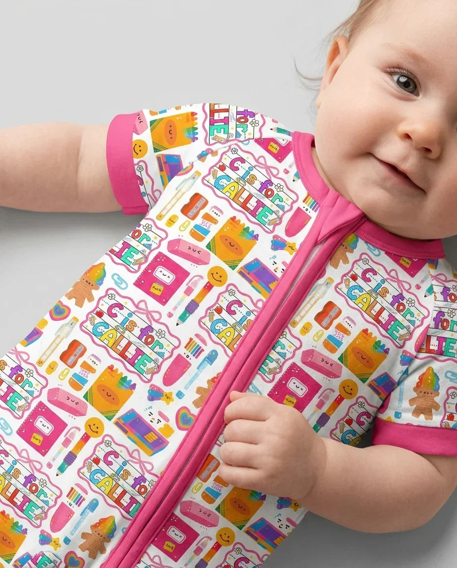 Custom Name Classroom Cuties Bamboo Shorty Zippy