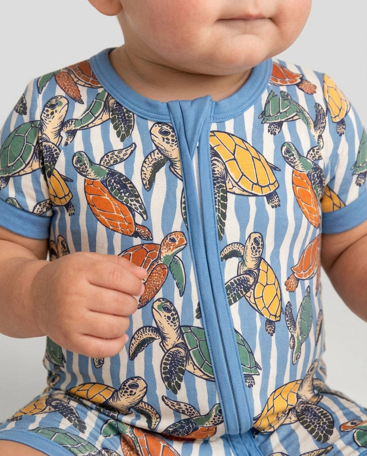 Turtle Bay Family Matching Bamboo Shorty Zippy