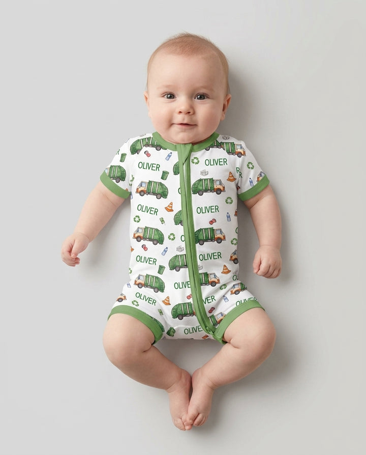 Custom Name Garbage Day Bamboo Shorty Zippy
