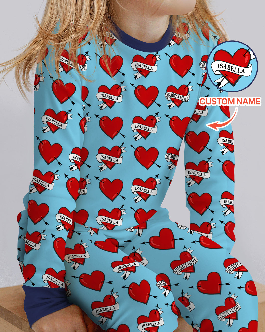 Dad's Kids Bamboo Two Piece Long Sleeve Pajama Set