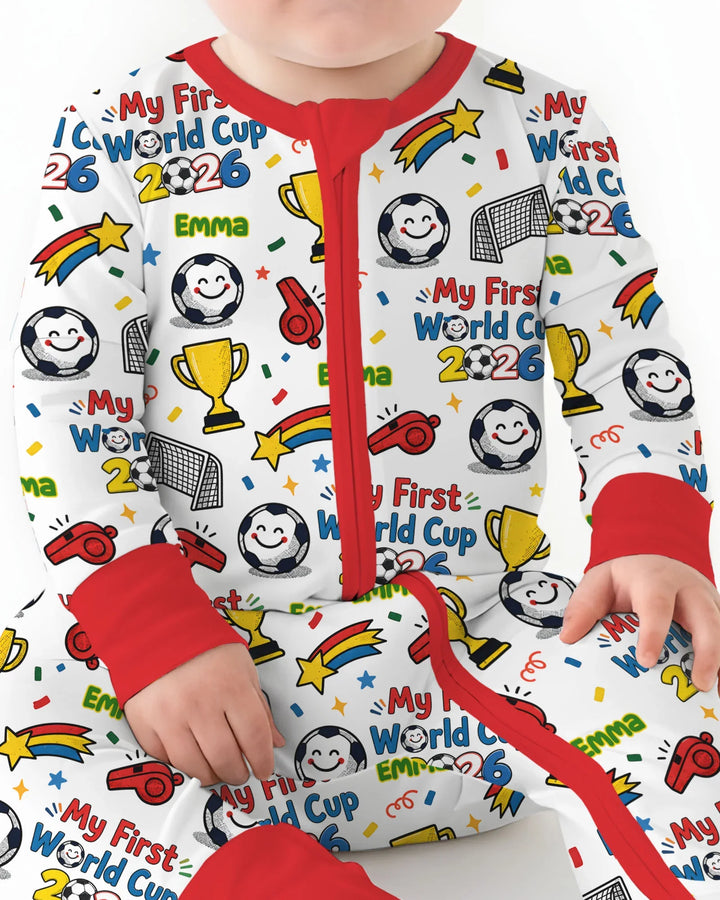 Custom Name My First Soccer Cup Bamboo Convertible Zippy