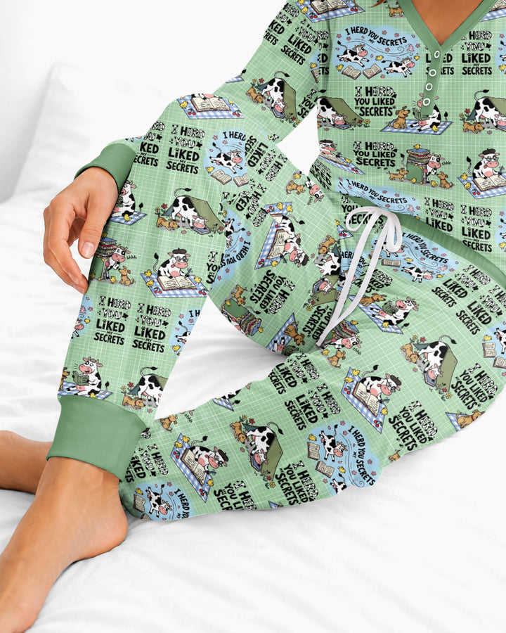The Secret Gossip Club Bamboo Women Pajama Set