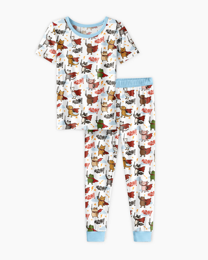 Huzzah! Huzzah! Bamboo Two Piece Short Sleeve Pajama Set