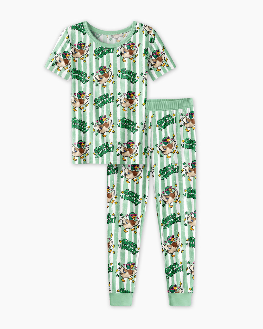 Guess What Mallard Butt Bamboo Two Piece Short Sleeve Pajama Set