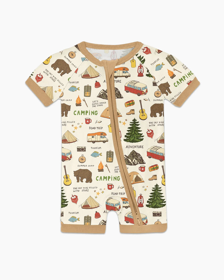 Outdoor Camping Adventure Family Matching Bamboo Shorty Zippy