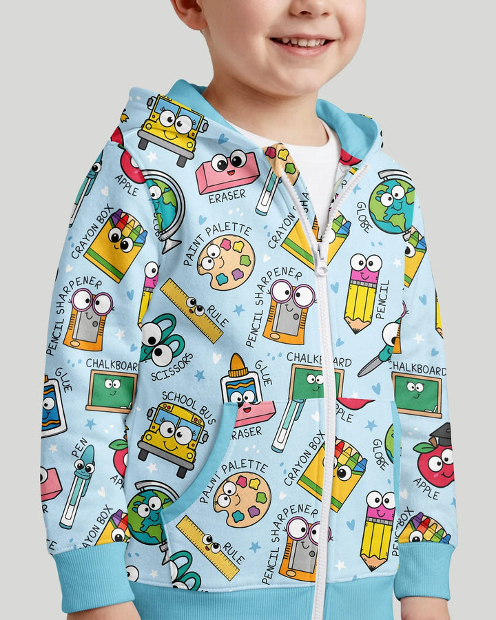 Happy School Pals Bamboo Zip Hoodie