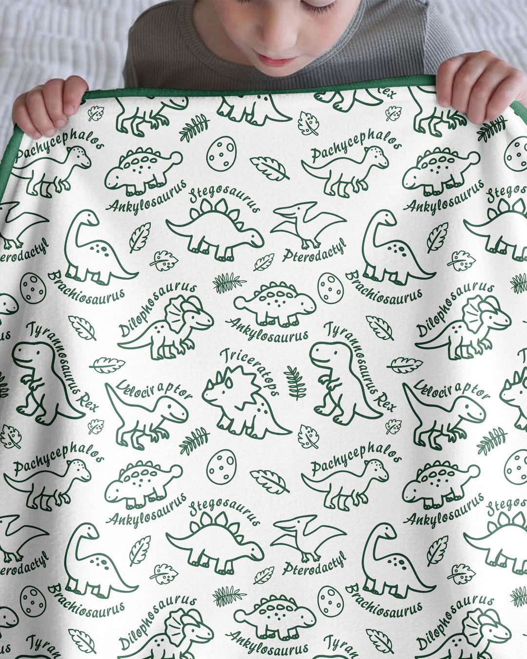 Dinosaur Park Bamboo Blanket