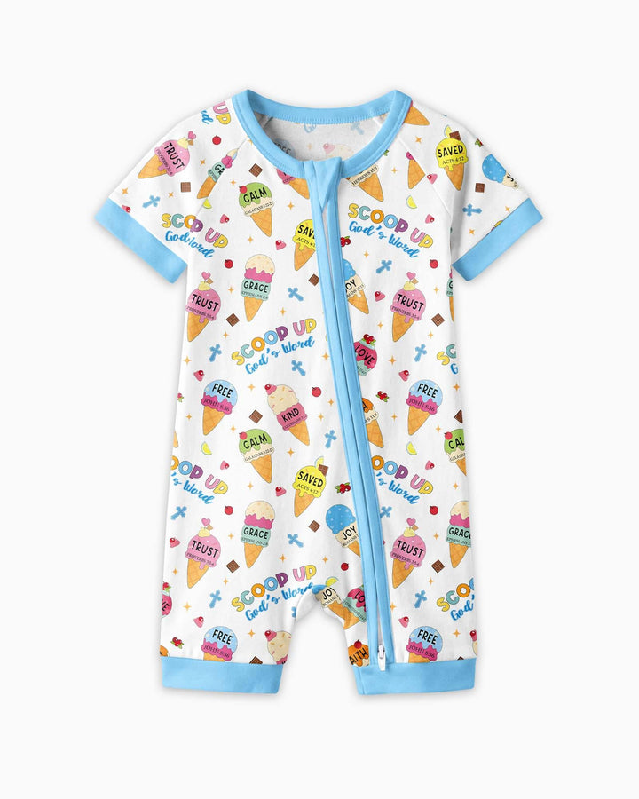 Ice Cream Summer Christian Bamboo Shorty Zippy