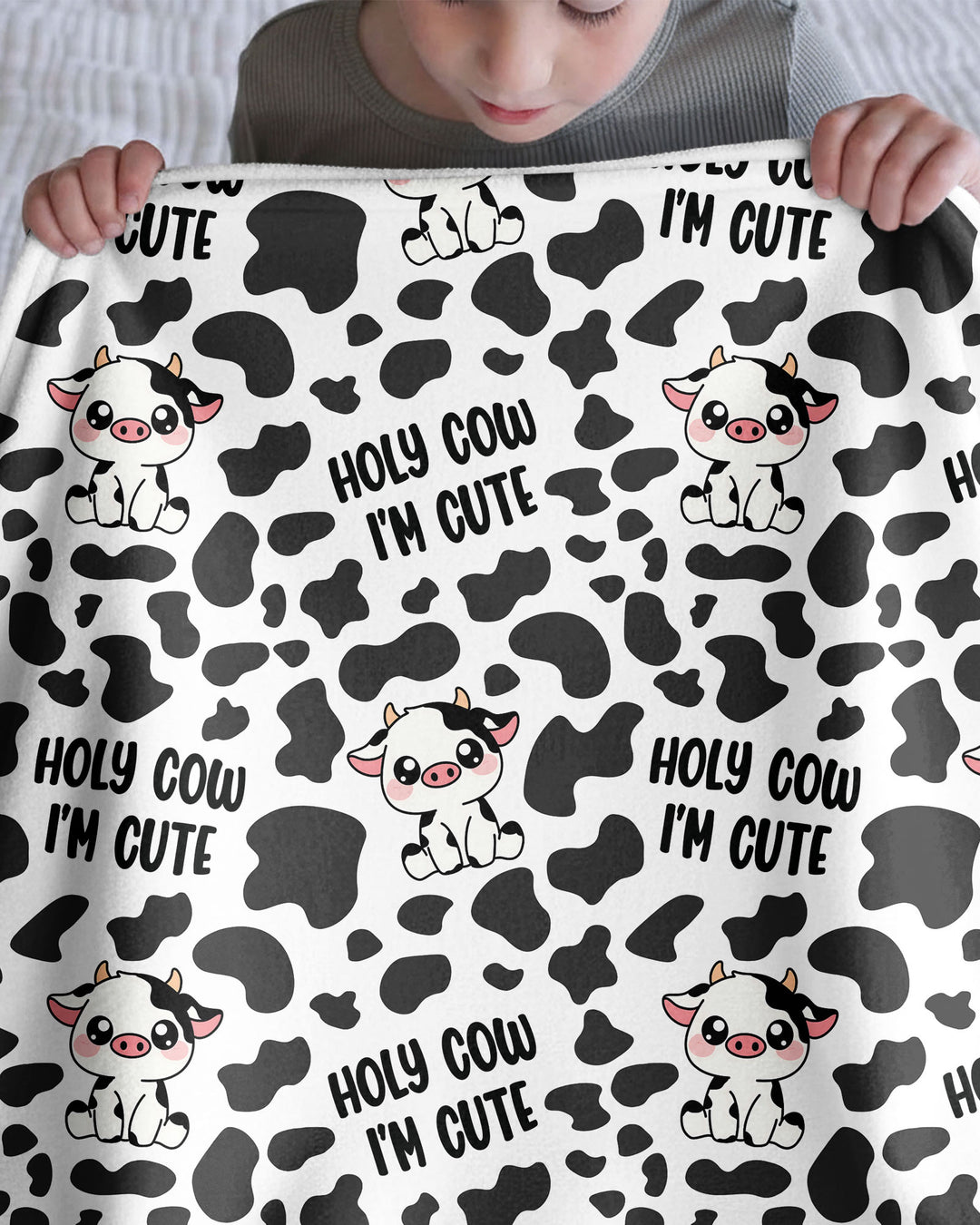 Holy Cow I'm Cute Bamboo Blanket