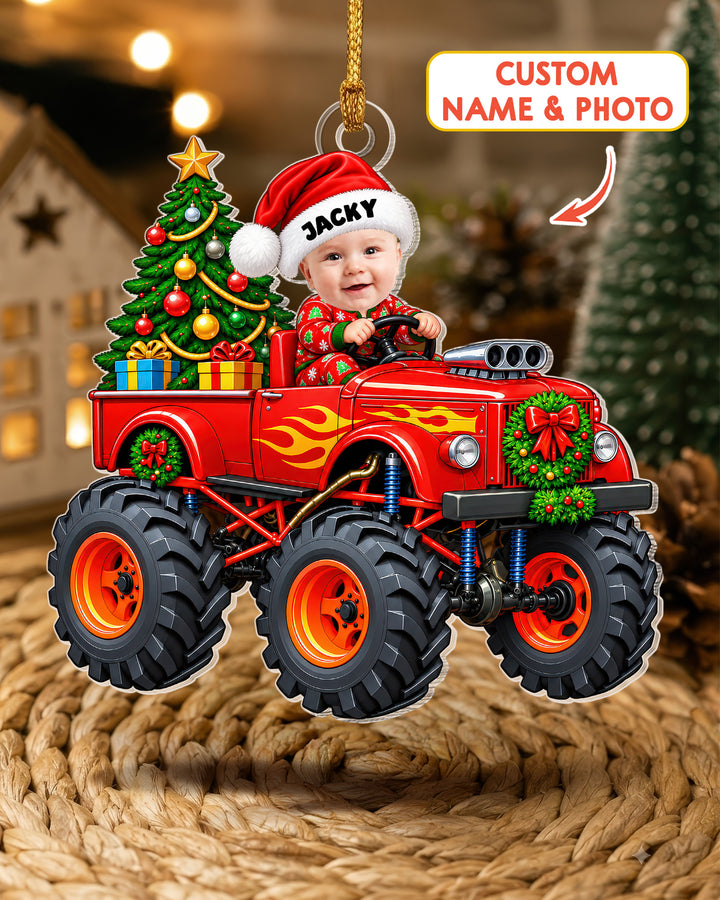 Little Driver Christmas Acrylic Ornament