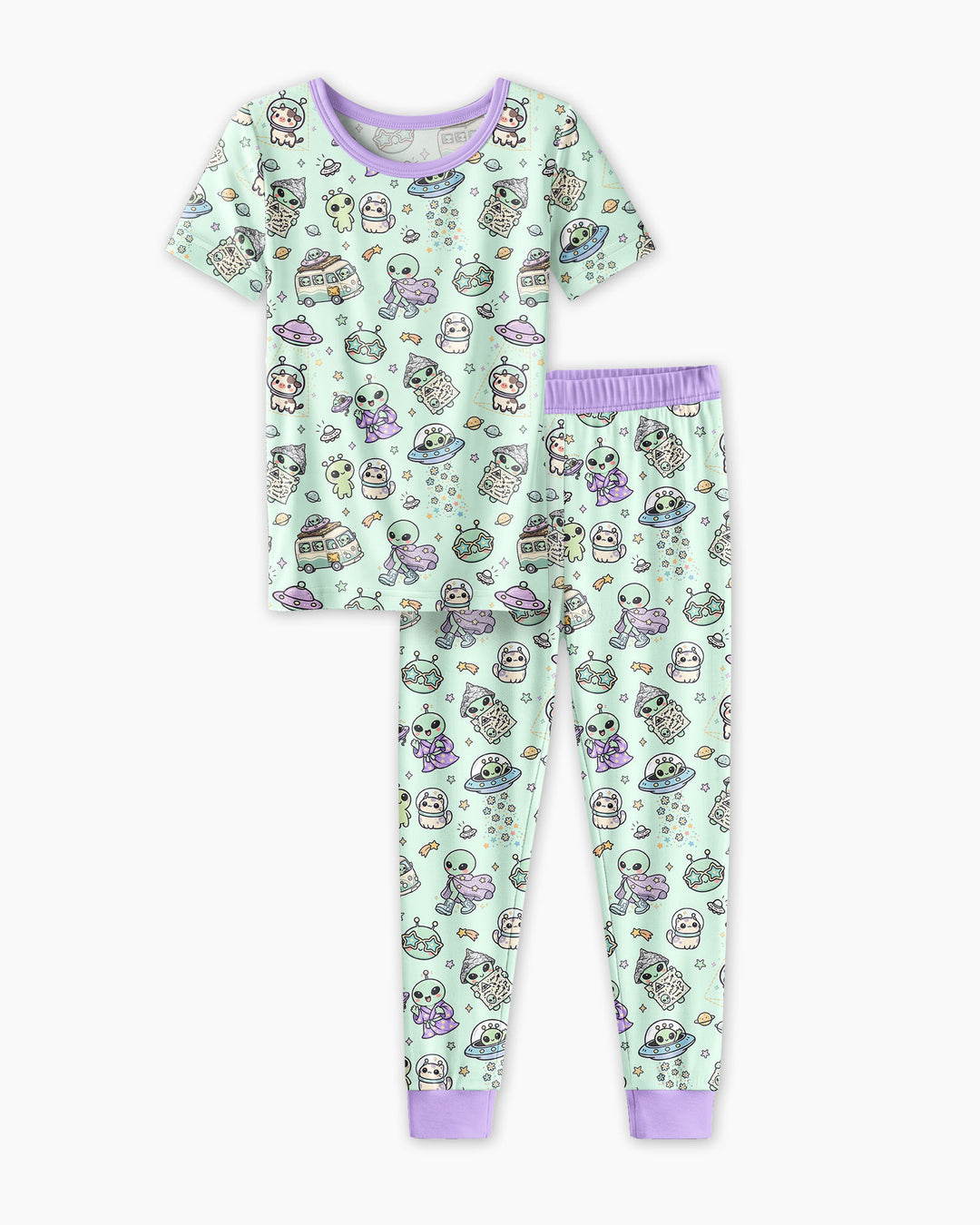 Little Alien Explorer Bamboo Two Piece Short Sleeve Pajama Set