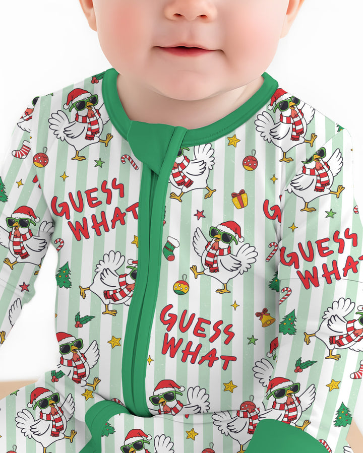 Guess What Chicken Butt Christmas Bamboo Convertible Zippy