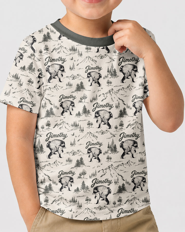 Vintage Jimothy Racoon Family Matching Bamboo Crewneck T-Shirt