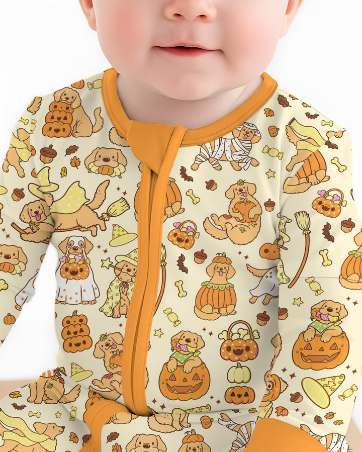 Spooky Golden Pups Bamboo Convertible Zippy