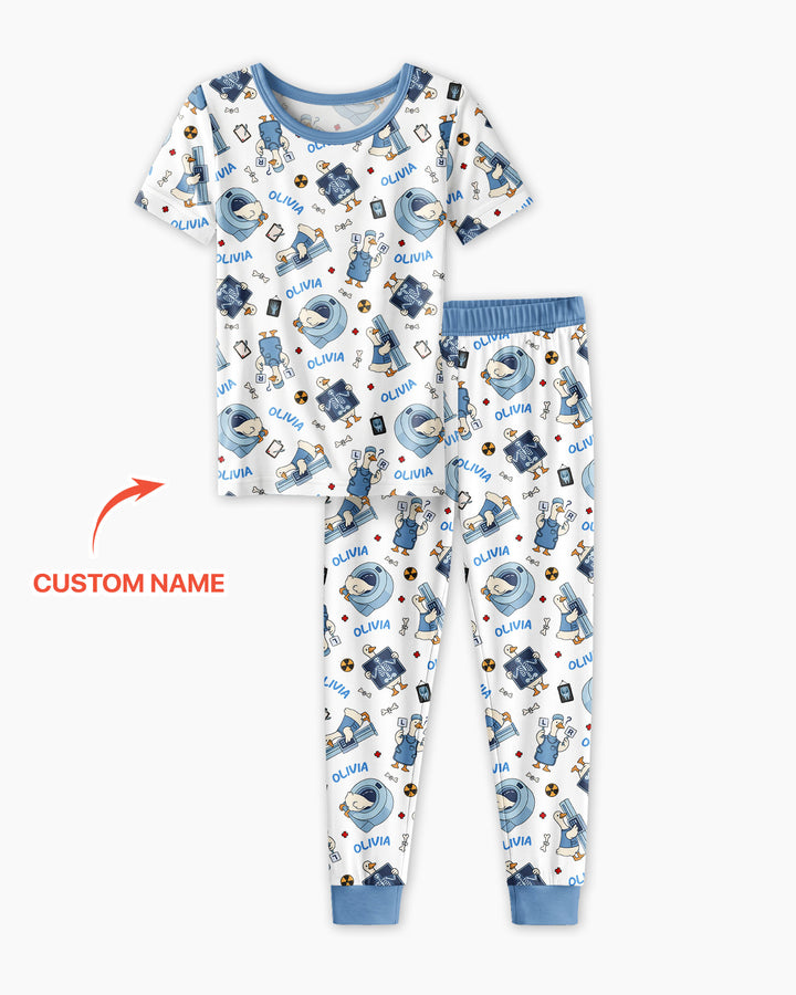 Rad Tech Goose Bamboo Two Piece Short Sleeve Pajama Set